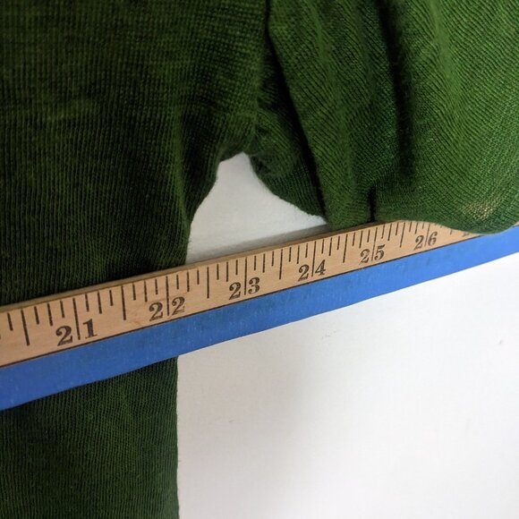 J.Jill Love Linen Women's 100% Linen Hunter Green Short Sleeve Sweater Size LP - Picture 6 of 9